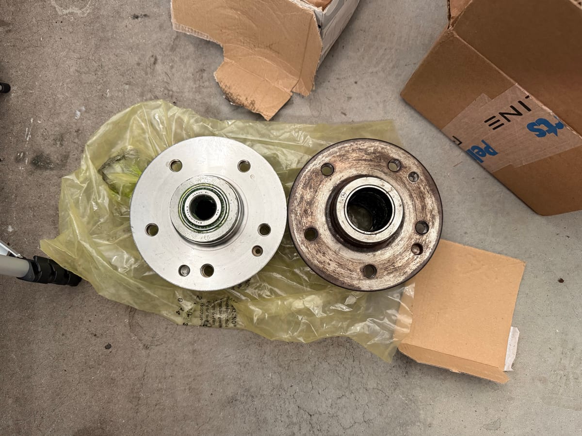 Finishing The Wheel Hub Replacement on my 1995 C280