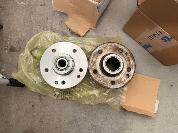 Finishing The Wheel Hub Replacement on my 1995 C280
